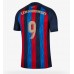 Cheap Barcelona Robert Lewandowski #9 Home Football Shirt 2022-23 Short Sleeve